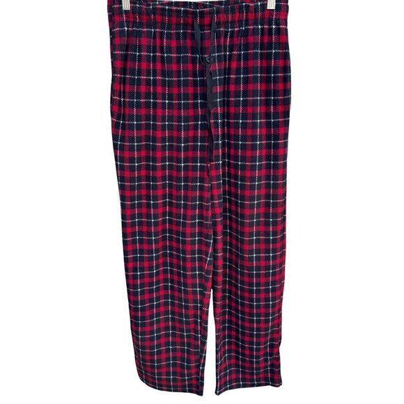 Fruit Of The Loom Mens Red Black Plaid Comfy Sleepwear Loungewear Pants M 32-34 - Picture 1 of 9